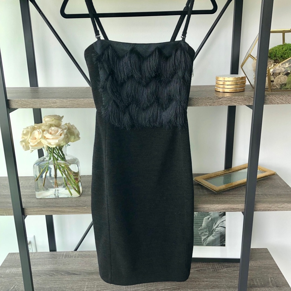 Banana Republic Sheath Fringe Dress
